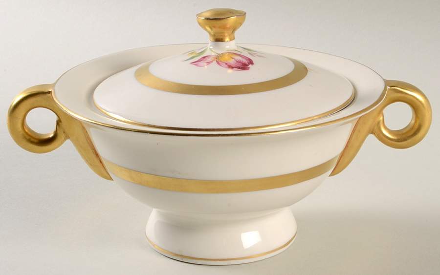 Hollywood Sugar Bowl & Lid by Haviland-1