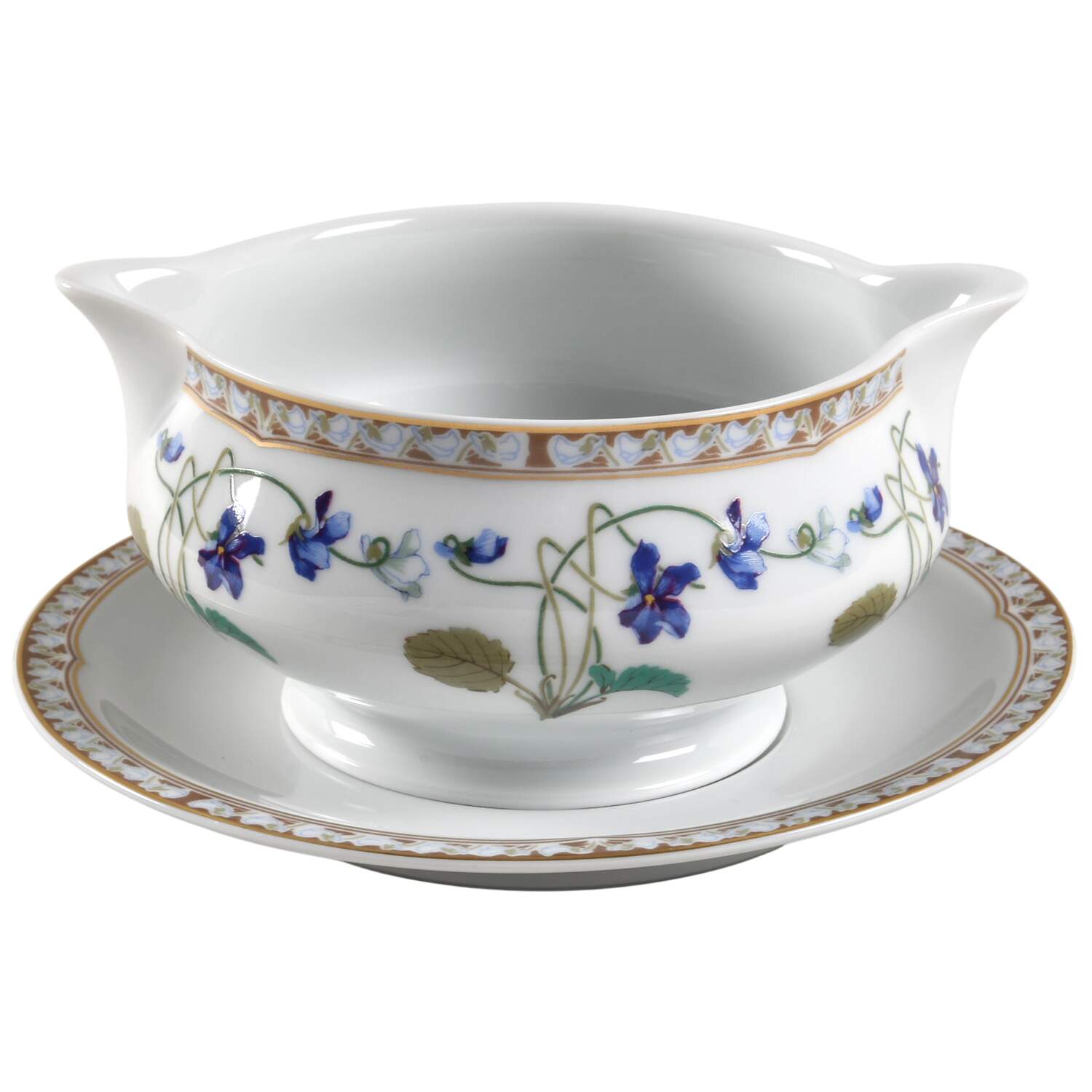 Imperatrice Eugenie Gravy Boat & Underplate by Haviland-1