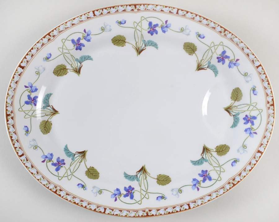 Imperatrice Eugenie 16" Oval Serving Platter by Haviland-1