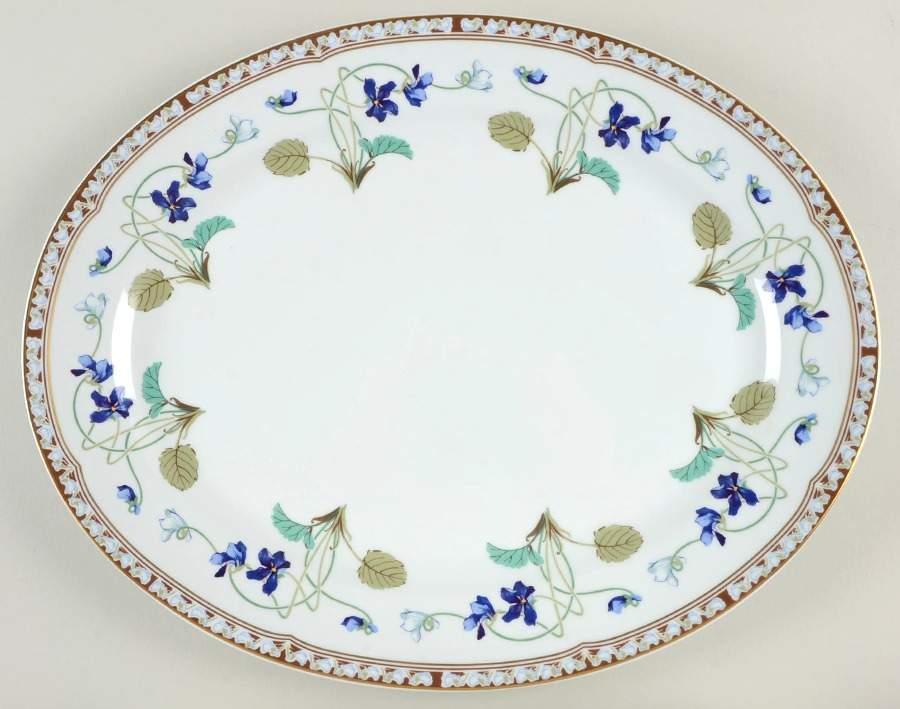 Imperatrice Eugenie 15" Oval Serving Platter by Haviland-1