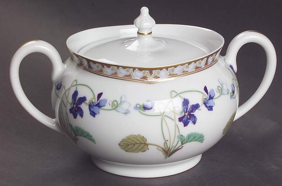 Imperatrice Eugenie Sugar Bowl & Lid by Haviland-1