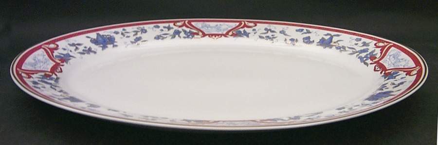 Imari Rouge 15" Oval Serving Platter by Haviland-1