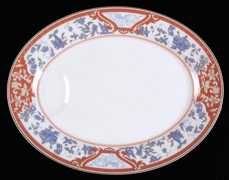 Imari Rouge 13" Oval Serving Platter by Haviland-1