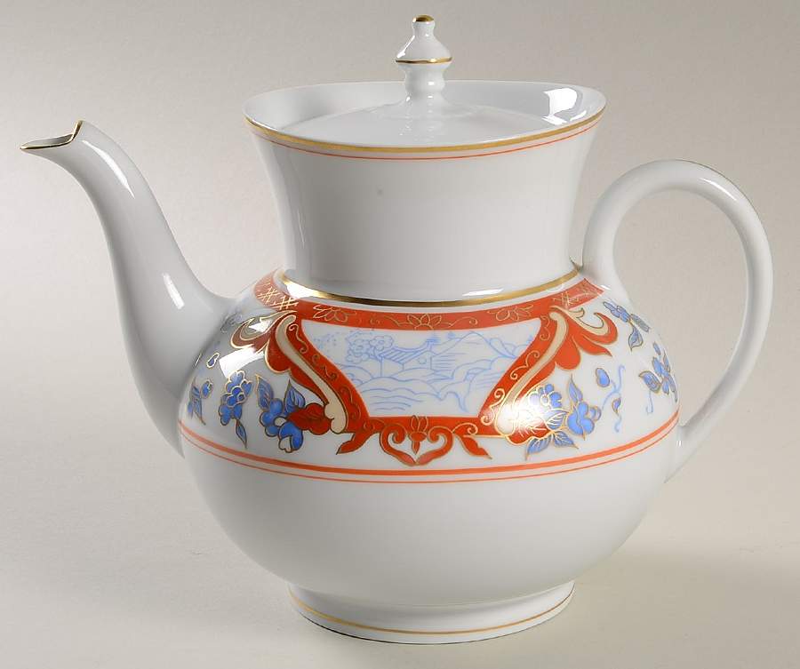 Imari Rouge Teapot & Lid by Haviland-1