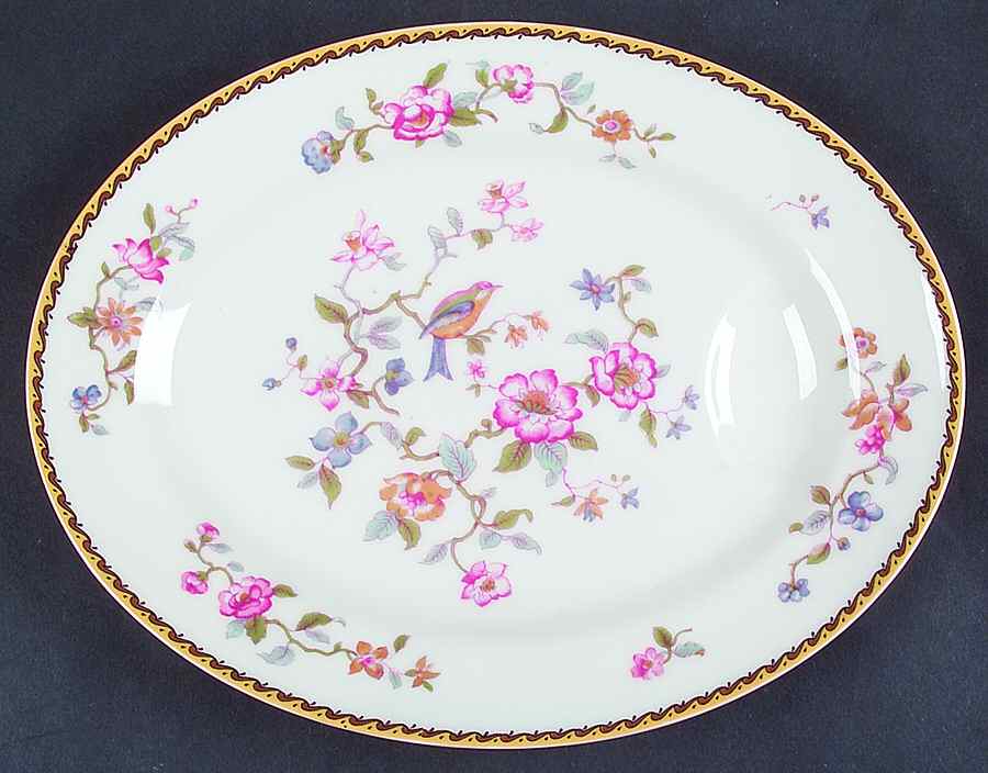 The Indian Bird 11" Oval Serving Platter by Haviland-1