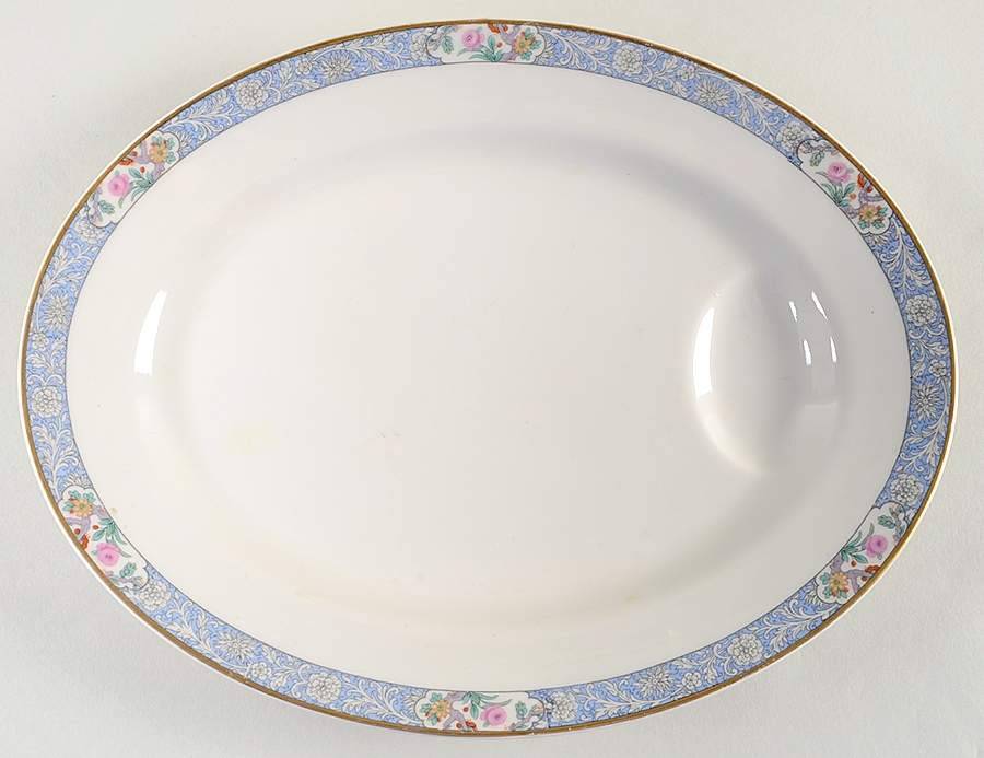 India 11" Oval Serving Platter by Haviland-1