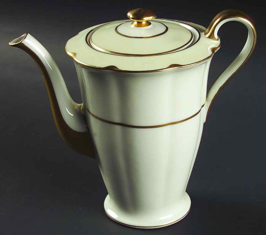 Ivory Coffee Pot & Lid by Haviland-1