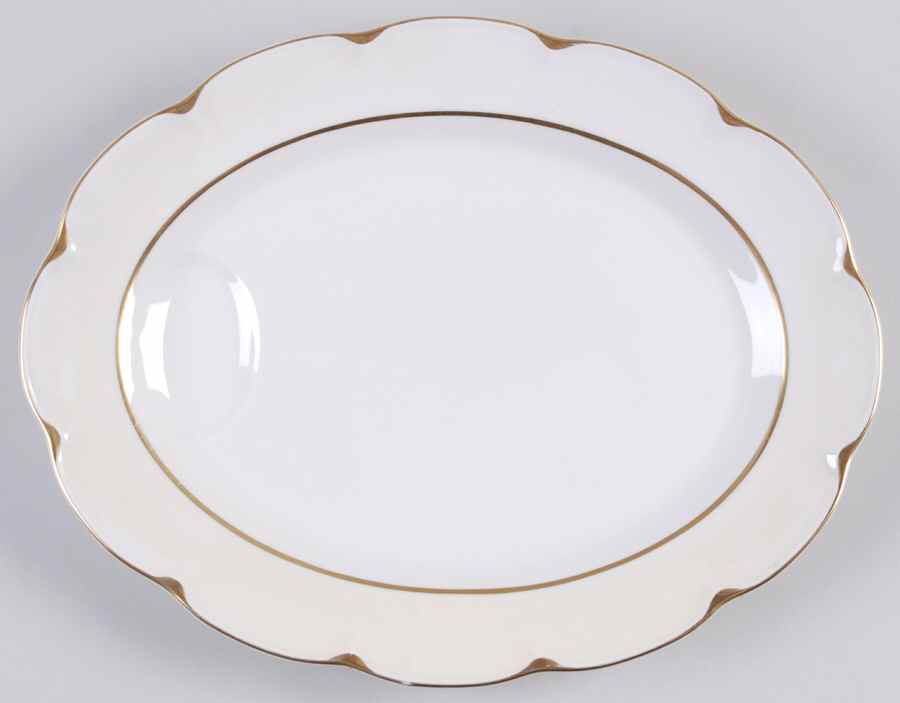 Ivory 11" Oval Serving Platter by Haviland-1