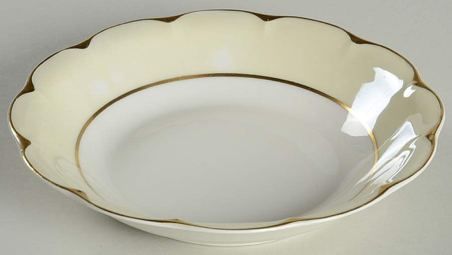 Ivory Coupe Soup Bowl by Haviland-1