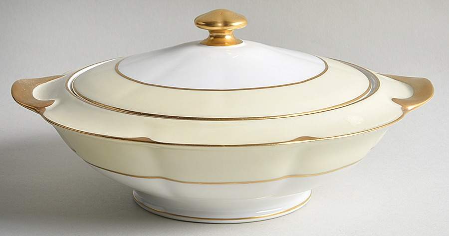 Ivory Round Covered Vegetable by Haviland-1