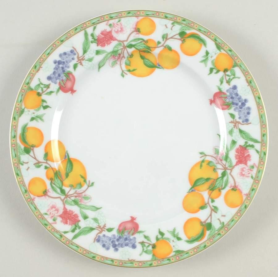 Jardin D'Eden (White Rim) Salad Plate by Haviland-1
