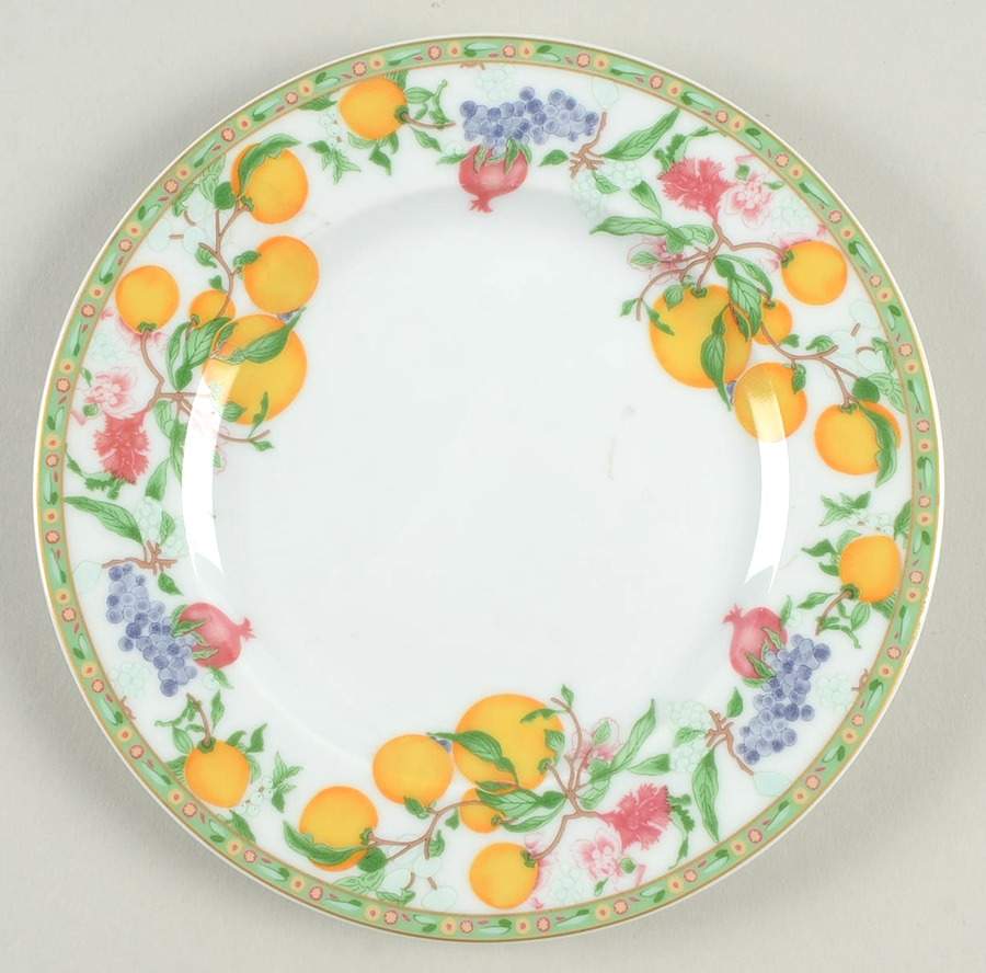 Jardin D'Eden (White Rim) Bread & Butter Plate by Haviland-1