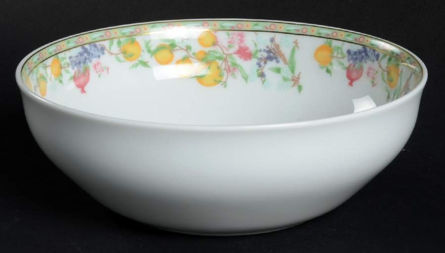 Jardin D'Eden (White Rim) Individual Salad Bowl by Haviland-1