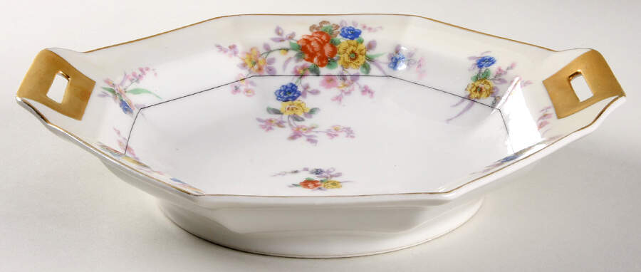 Jewel (Cream & White) 10" Octagonal Vegetable Bowl by Haviland-1