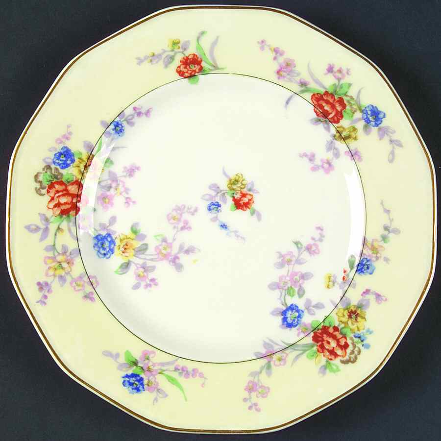 Jewel (Cream & White) Luncheon Plate by Haviland-1