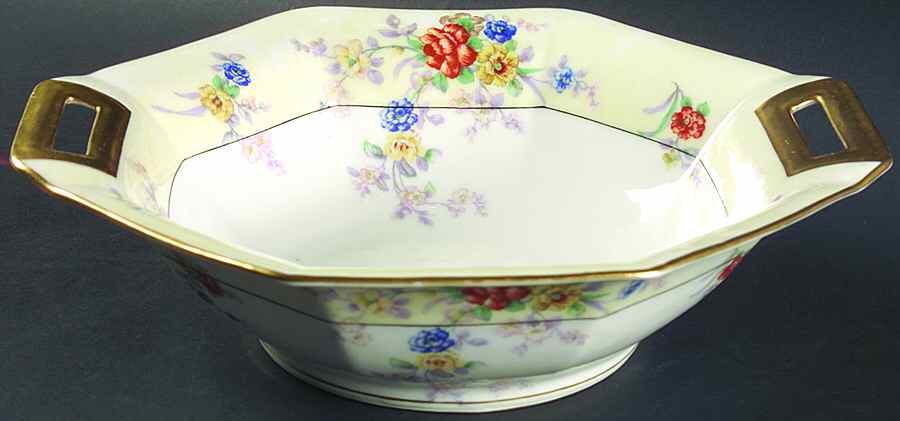 Jewel (Cream & White) 10" Round Vegetable Bowl by Haviland-1