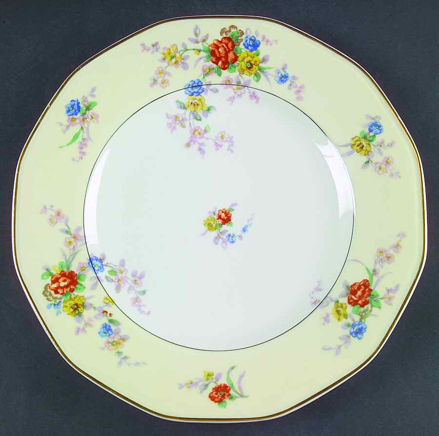 Jewel (Cream & White) Large Dinner Plate by Haviland-1