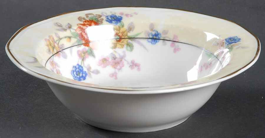 Jewel (Cream & White) Rim Cereal Bowl by Haviland-1