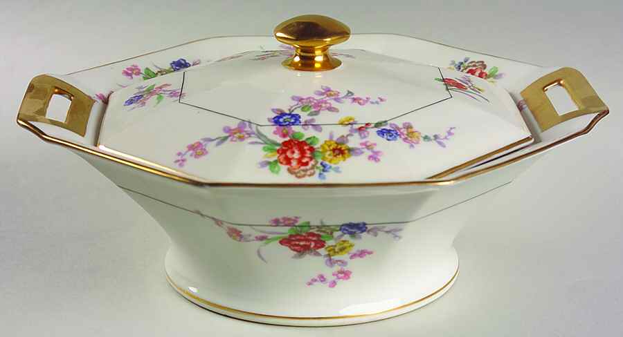 Jewel (White) Round Covered Vegetable by Haviland-1