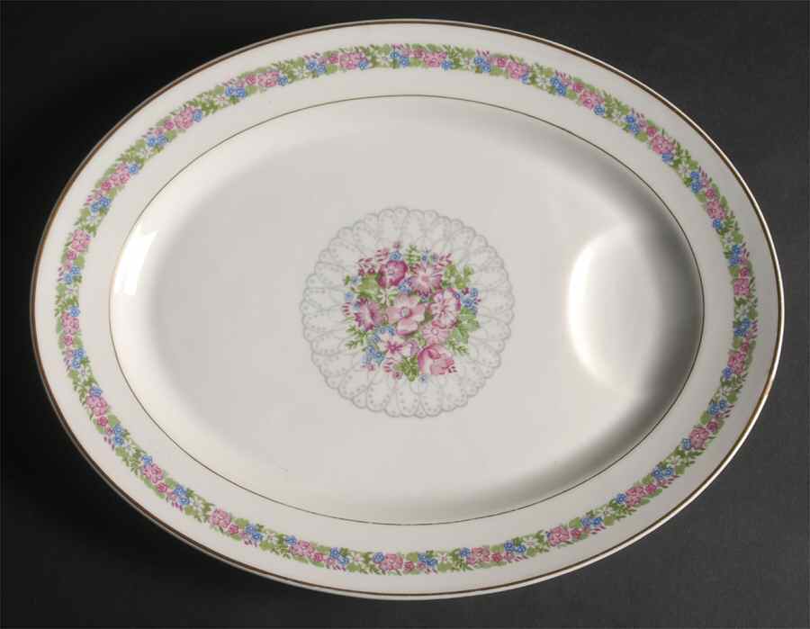 June Bride 14" Oval Serving Platter by Haviland-1