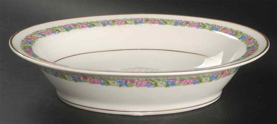 June Bride 9" Oval Vegetable Bowl by Haviland-1