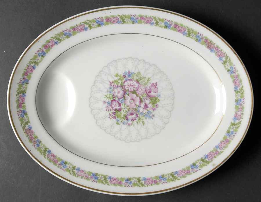June Bride 11" Oval Serving Platter by Haviland-1