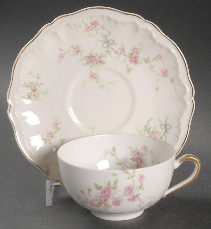 Juliet Flat Cup & Saucer Set by Haviland-1