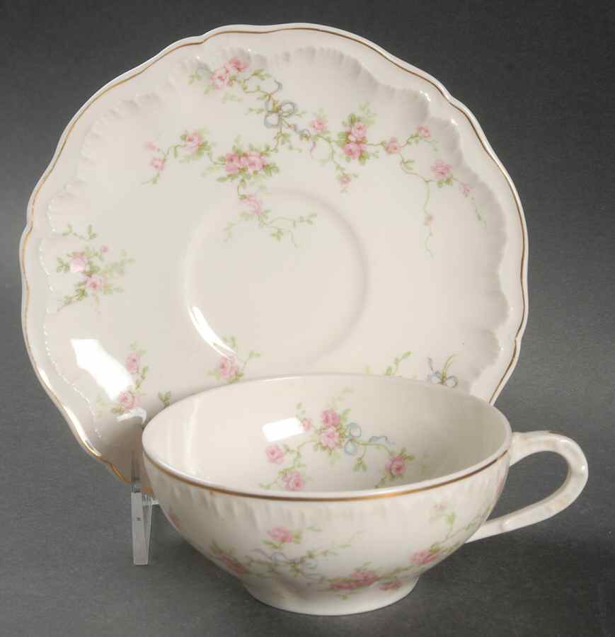 Juliet Flat Cup & Saucer Set by Haviland-1