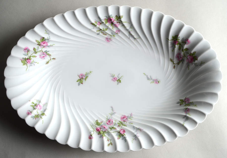 Julia (Red Backstamp) 15" Oval Serving Platter by Haviland-1
