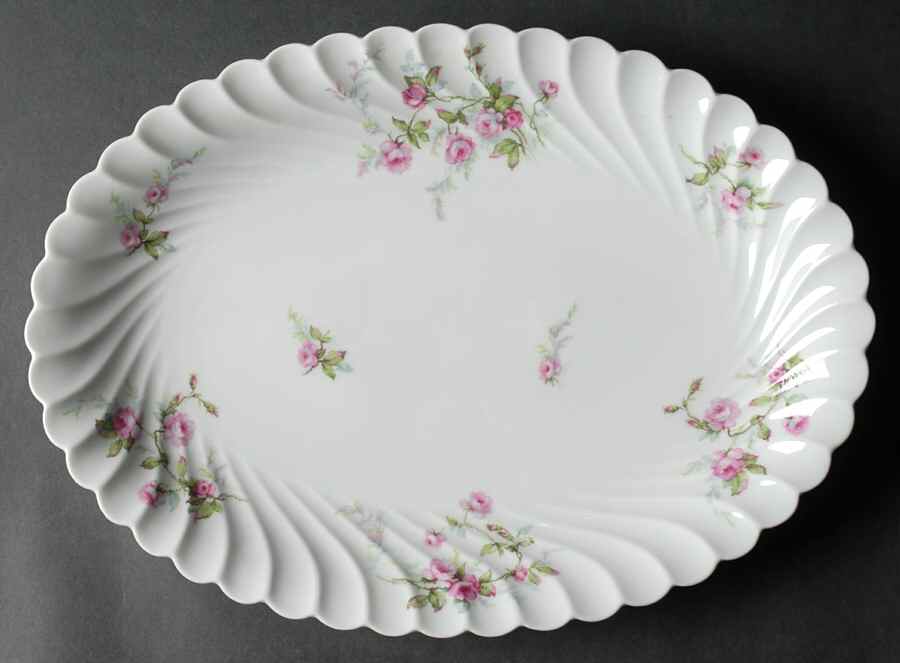 Julia (Red Backstamp) 14" Oval Serving Platter by Haviland-1