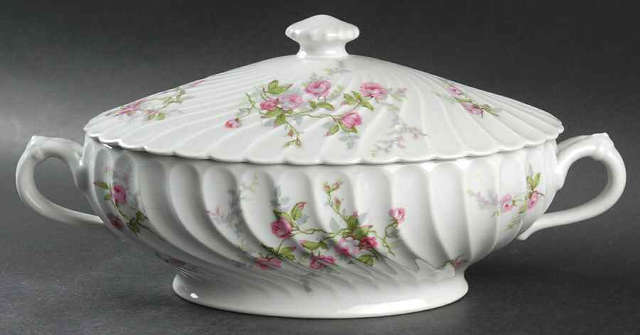 Julia (Red Backstamp) Oval Covered Vegetable by Haviland-1