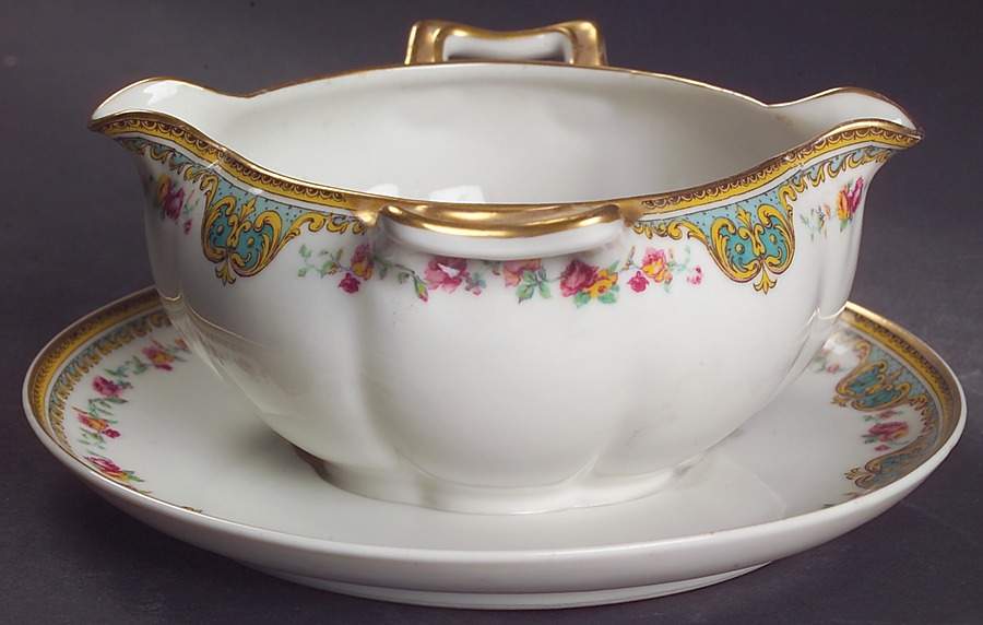 Juno Gravy Boat with Attached Underplate by Haviland-1