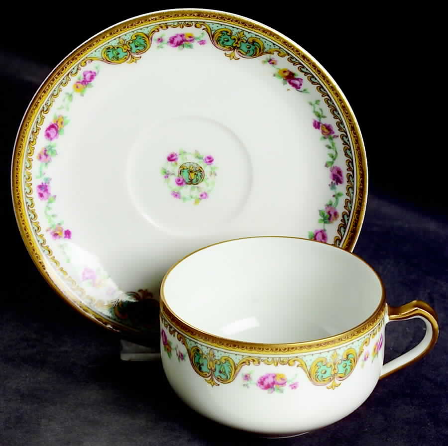 Juno Flat Cup & Saucer Set by Haviland-1