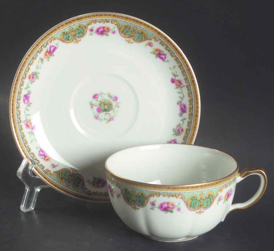 Juno Flat Cup & Saucer Set by Haviland-1