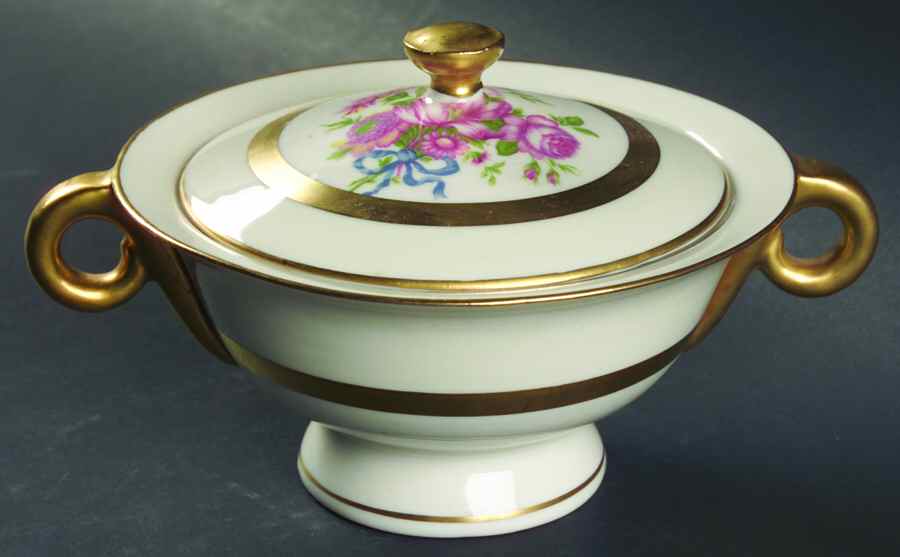 Kenmore Sugar Bowl & Lid by Haviland-1