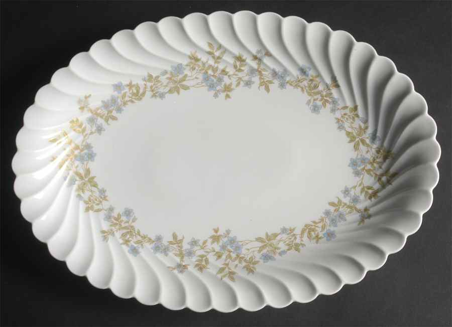 Lacelle 14" Oval Serving Platter by Haviland-1