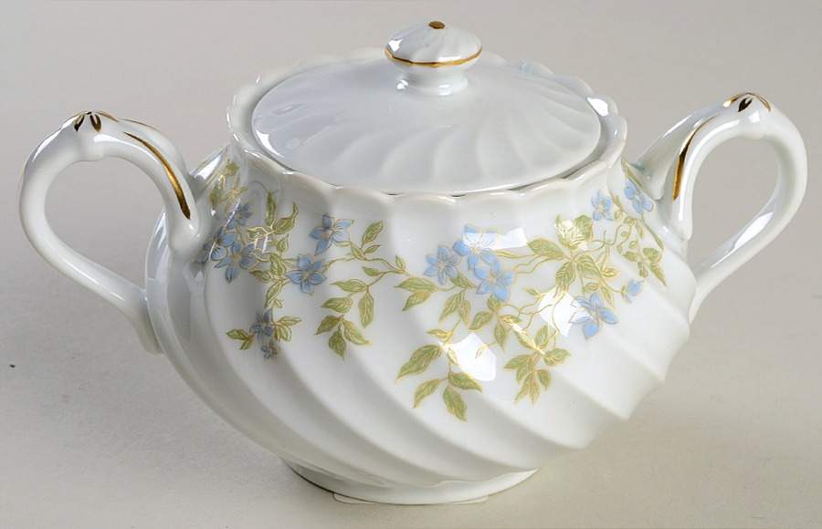 Lacelle Sugar Bowl & Lid by Haviland-1