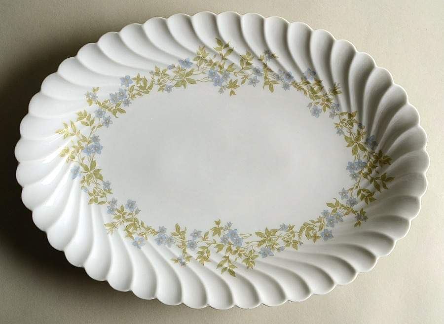 Lacelle 13" Oval Serving Platter by Haviland-1