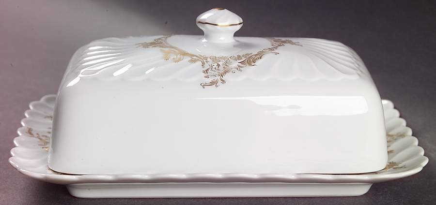 Ladore Rectangular Covered Butter by Haviland-1