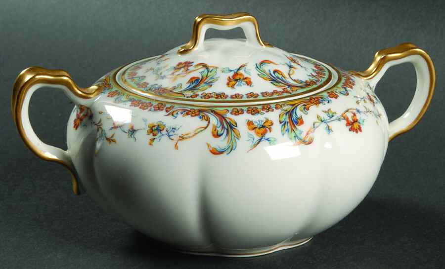 Lafayette Sugar Bowl & Lid by Haviland-1