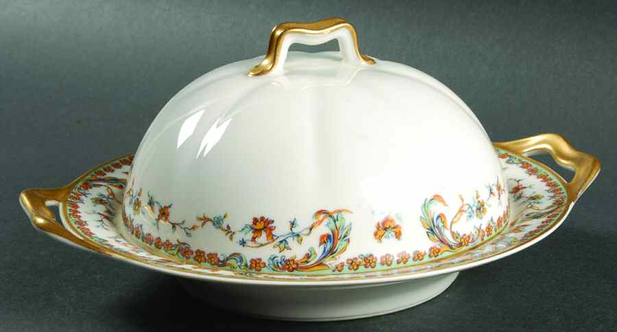 Lafayette Round Covered Butter by Haviland-1