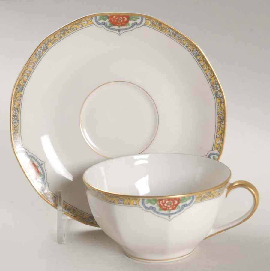 Lama Flat Cup & Saucer Set by Haviland-1