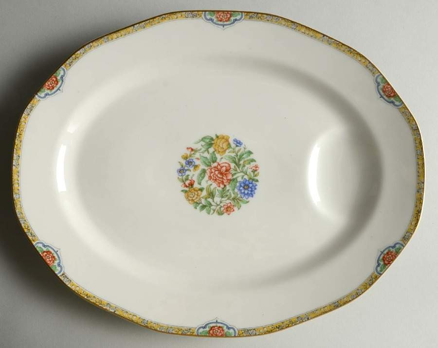 Lama 13" Oval Serving Platter by Haviland-1