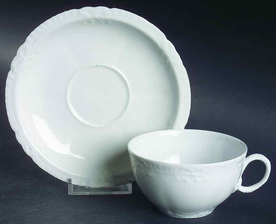 Lamballe Flat Cup & Saucer Set by Haviland-1