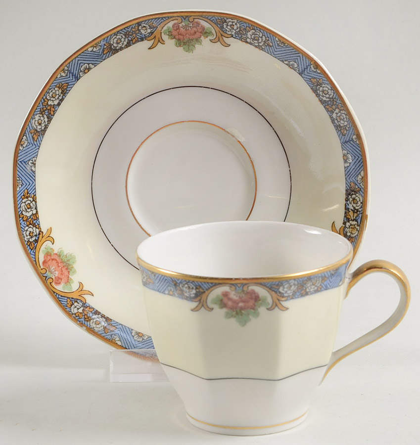 Langeais Flat Demitasse Cup & Saucer Set by Haviland-1