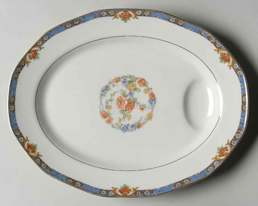 Langeais 11" Oval Serving Platter by Haviland-1