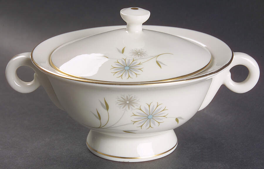 Laserre Sugar Bowl & Lid by Haviland-1