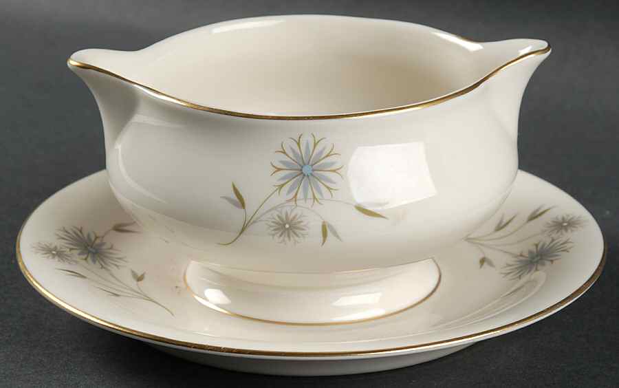 Laserre Gravy Boat with Attached Underplate by Haviland-1