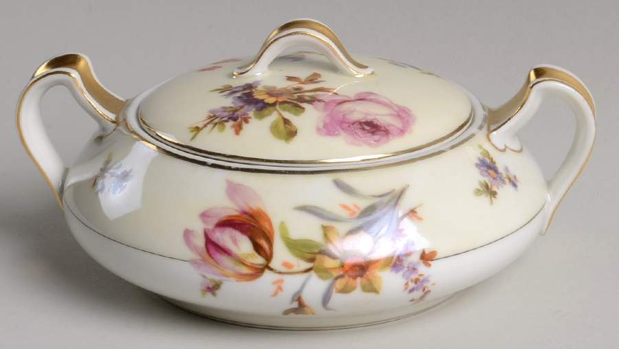 La Salle Sugar Bowl & Lid by Haviland-1