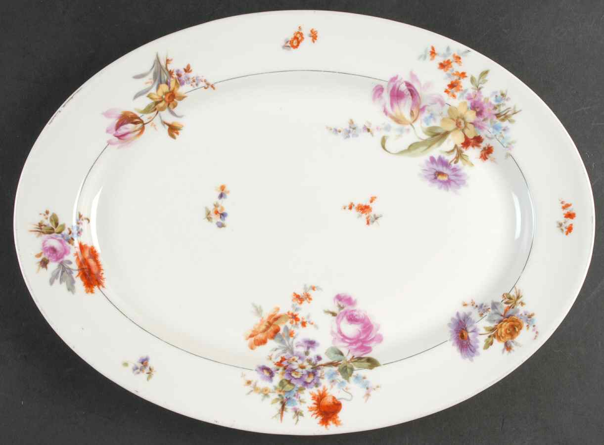 La Salle 14" Oval Serving Platter by Haviland-1
